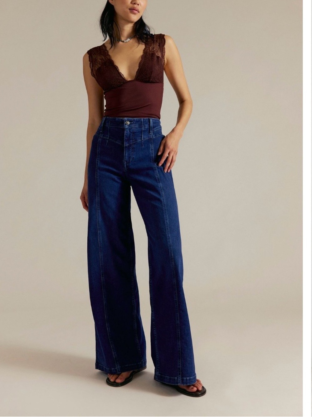NWT We the Free Libre Wide leg jeans women’s size 28 Short